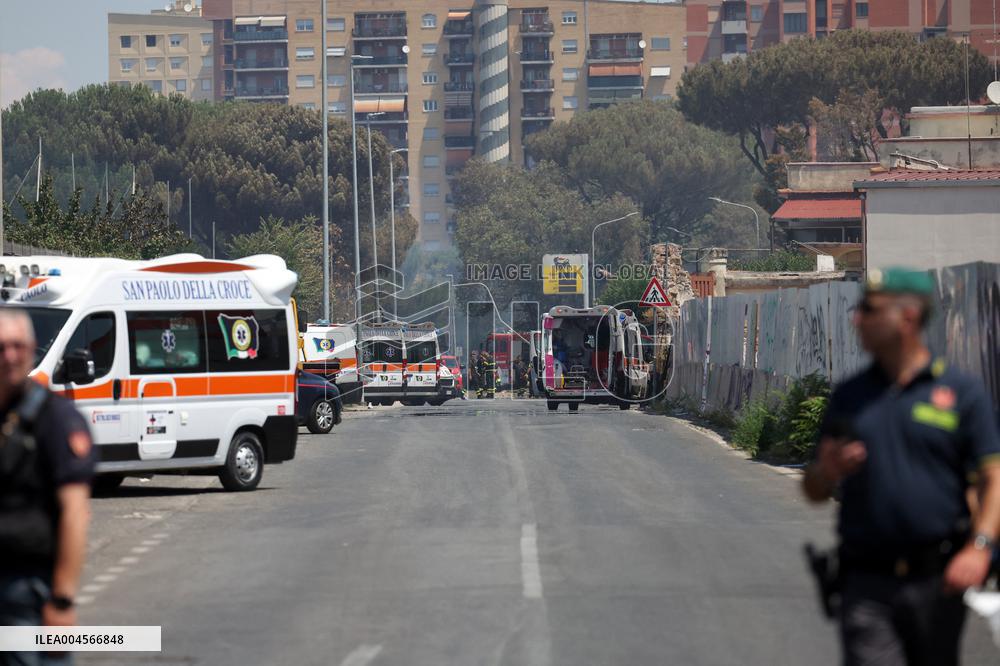 An Explosion at A Service Station Injures at Least 21 People - Rome
