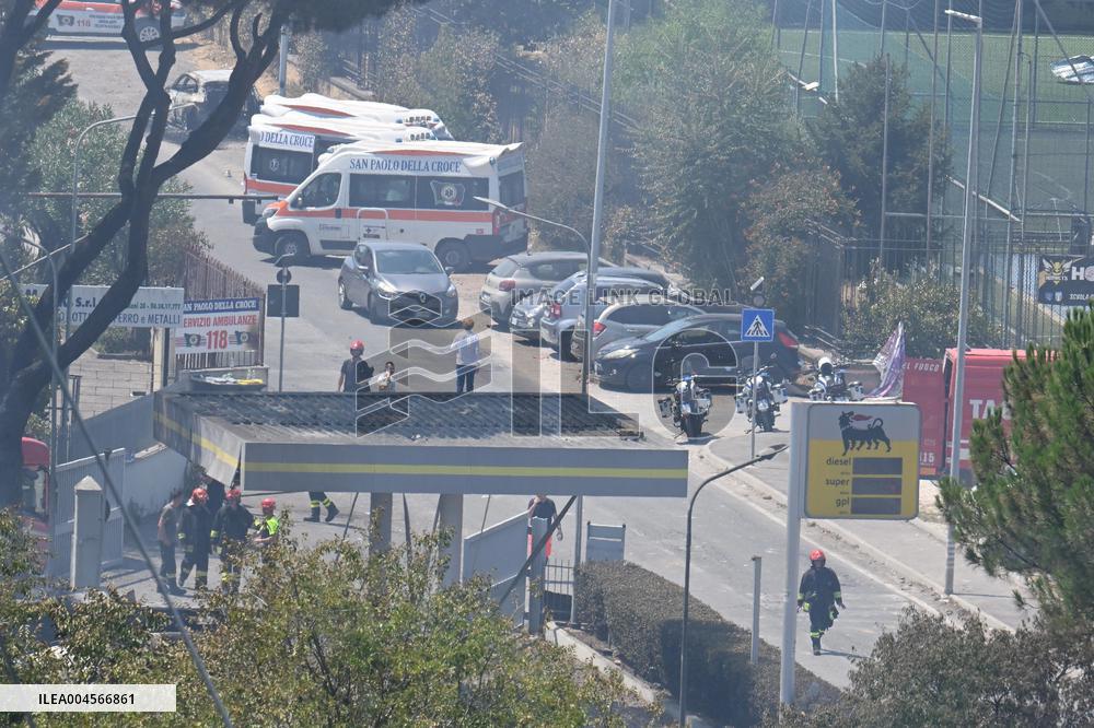 An Explosion at A Service Station Injures at Least 21 People - Rome