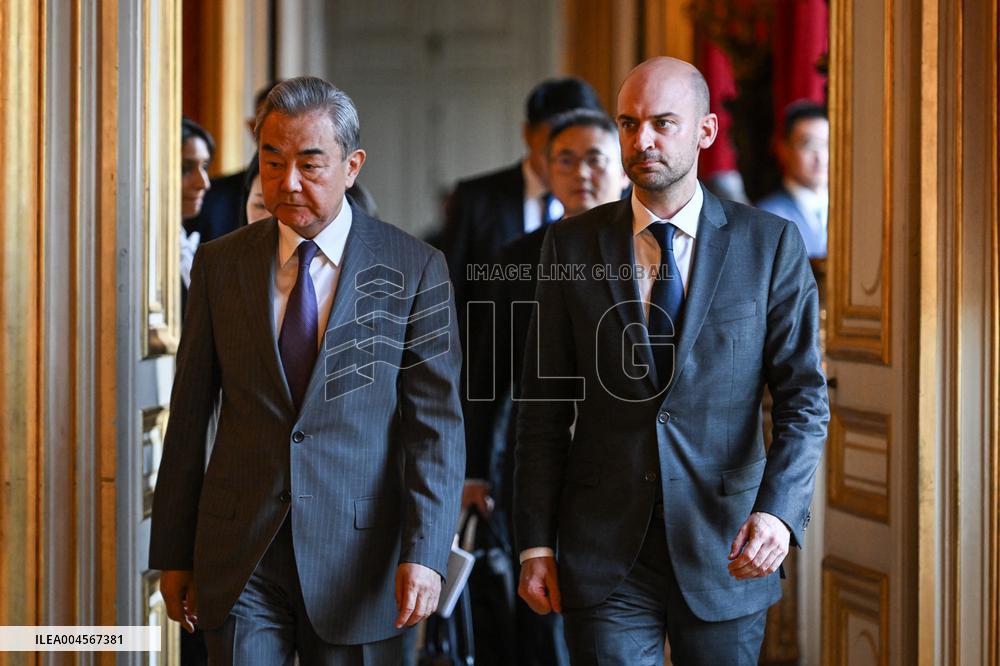 Presser with Jean-Noel Barrot and Wang Yi - Paris