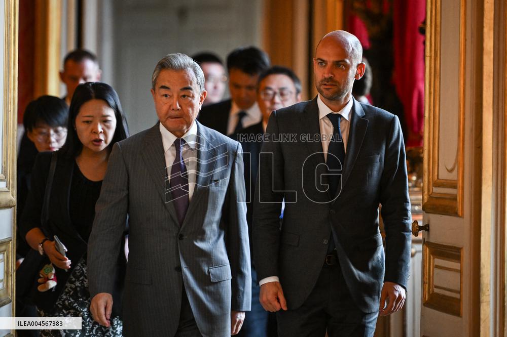 Presser with Jean-Noel Barrot and Wang Yi - Paris