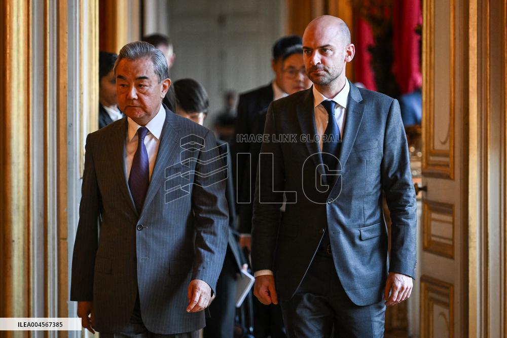 Presser with Jean-Noel Barrot and Wang Yi - Paris