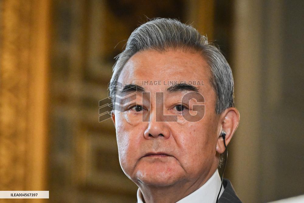 Presser with Jean-Noel Barrot and Wang Yi - Paris