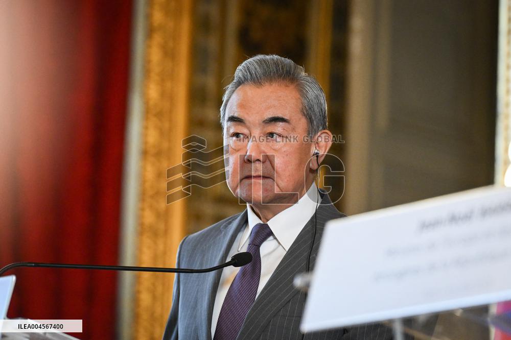 Presser with Jean-Noel Barrot and Wang Yi - Paris