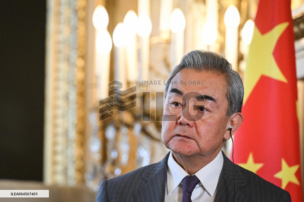 Presser with Jean-Noel Barrot and Wang Yi - Paris