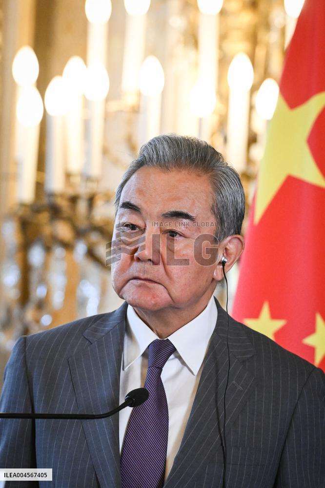 Presser with Jean-Noel Barrot and Wang Yi - Paris