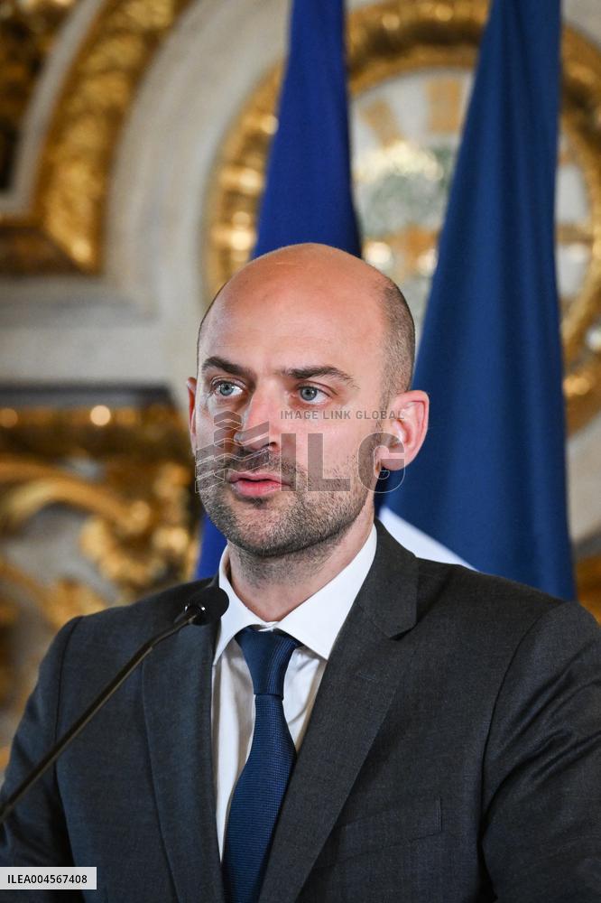 Presser with Jean-Noel Barrot and Wang Yi - Paris