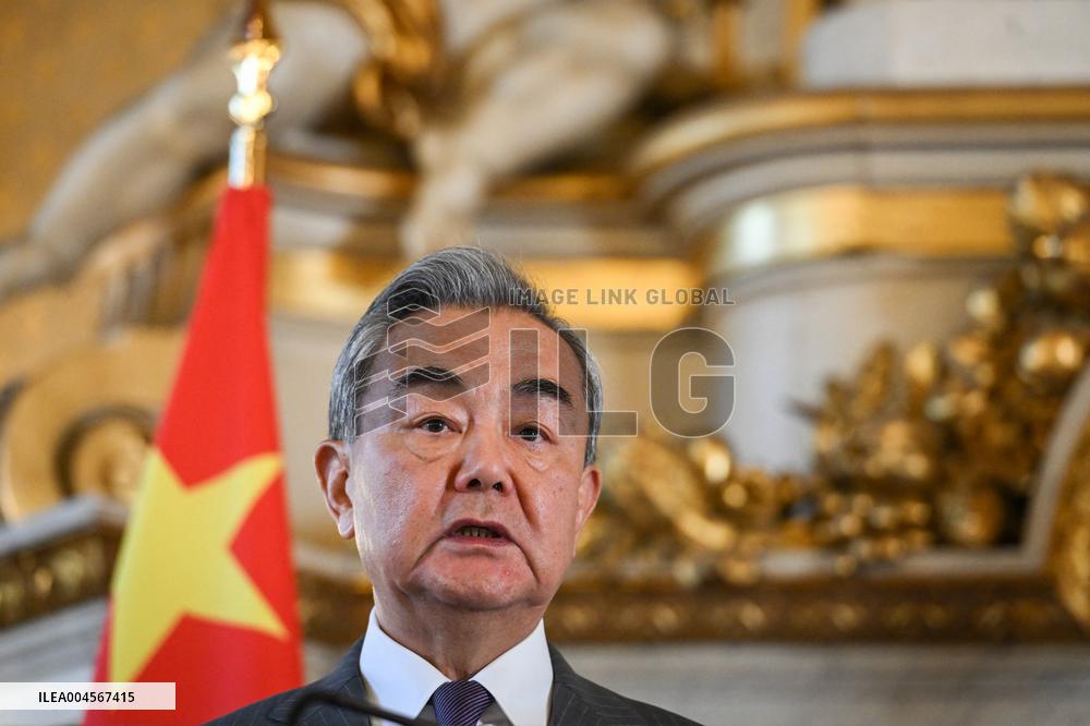 Presser with Jean-Noel Barrot and Wang Yi - Paris