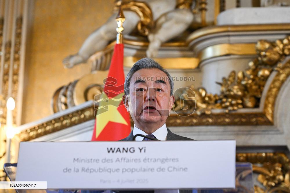 Presser with Jean-Noel Barrot and Wang Yi - Paris