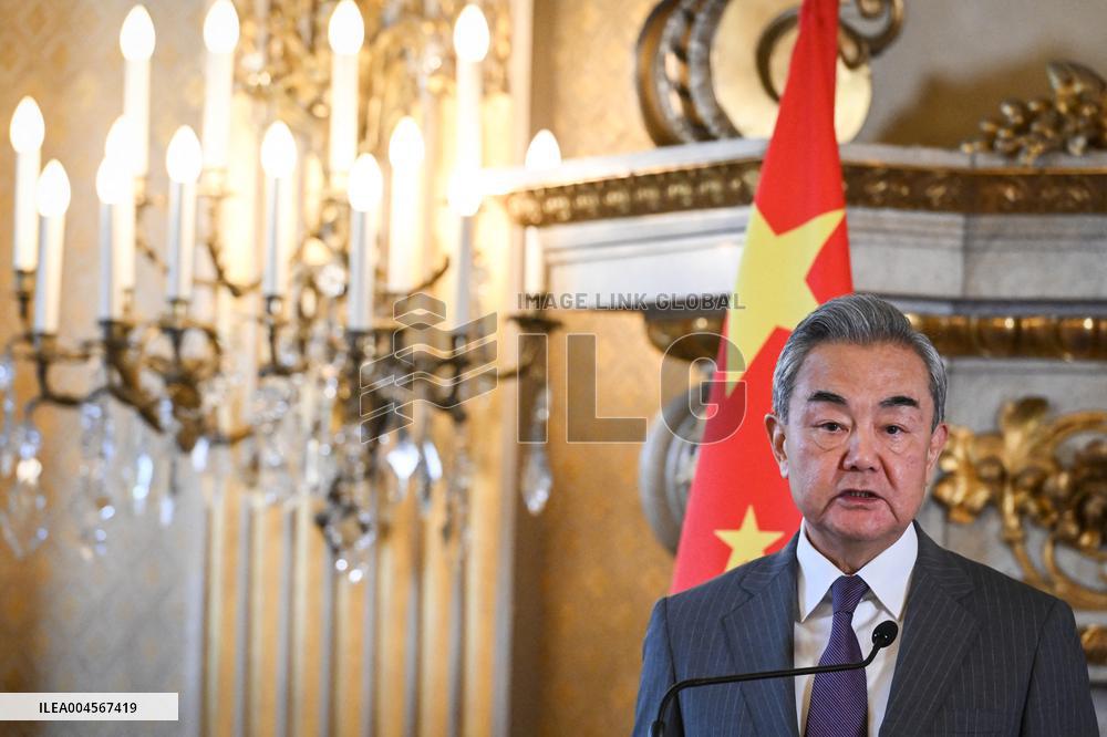 Presser with Jean-Noel Barrot and Wang Yi - Paris
