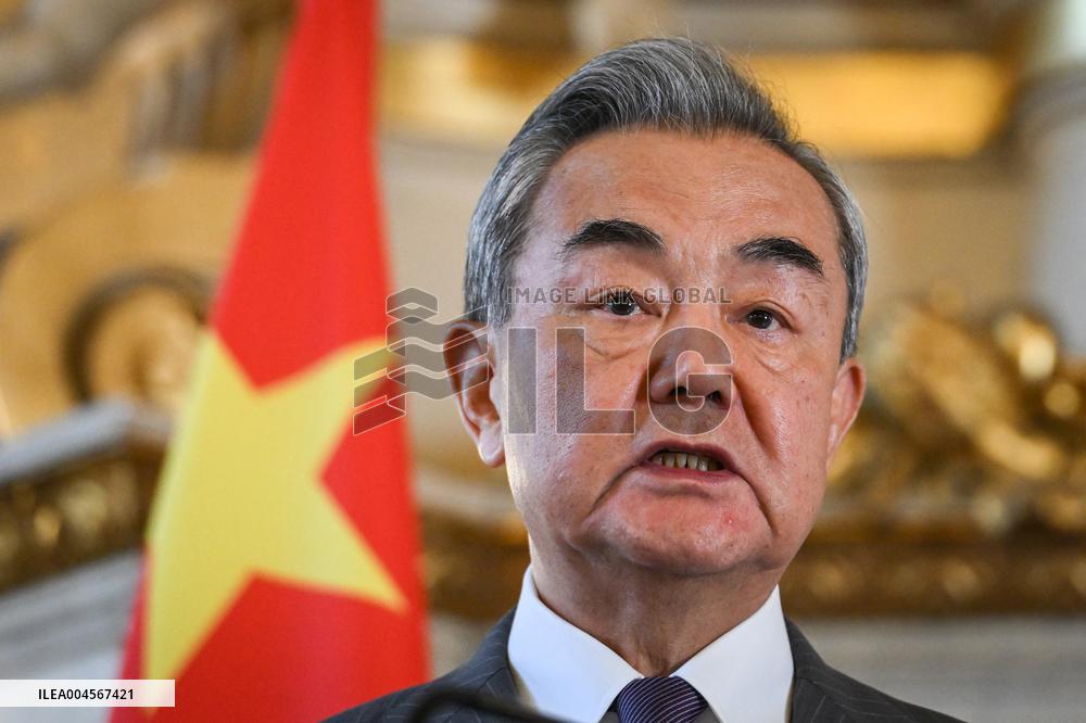 Presser with Jean-Noel Barrot and Wang Yi - Paris