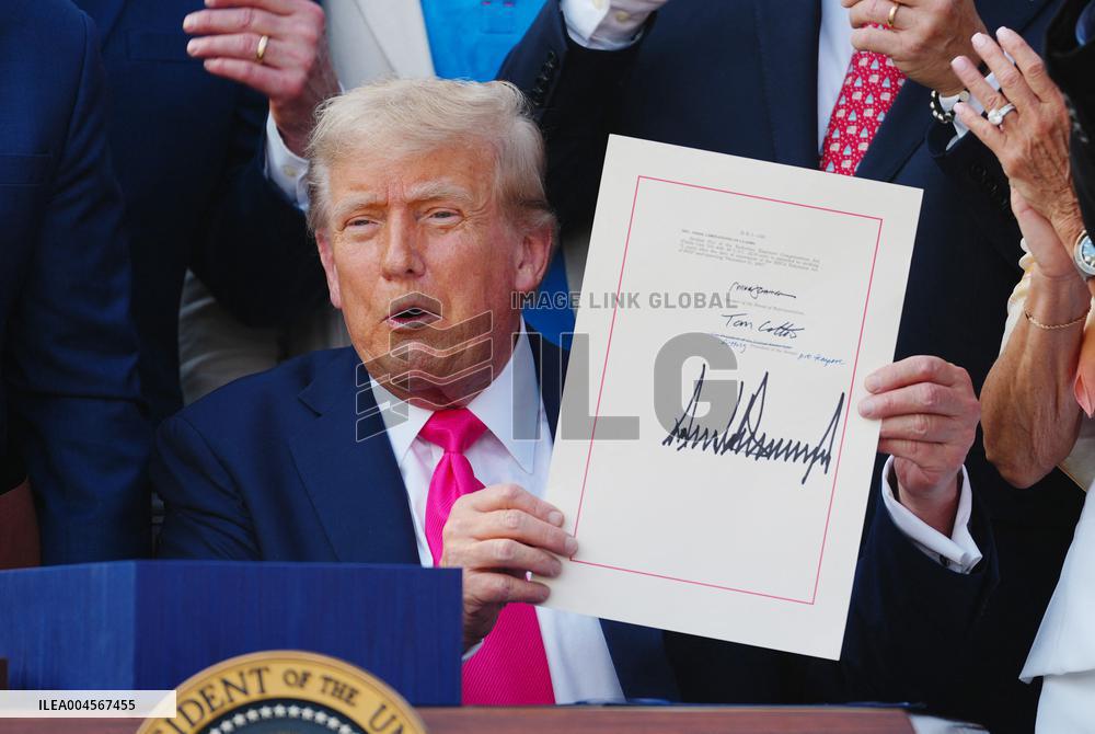 President Trump Signs Tax Bill at the White House in Washington