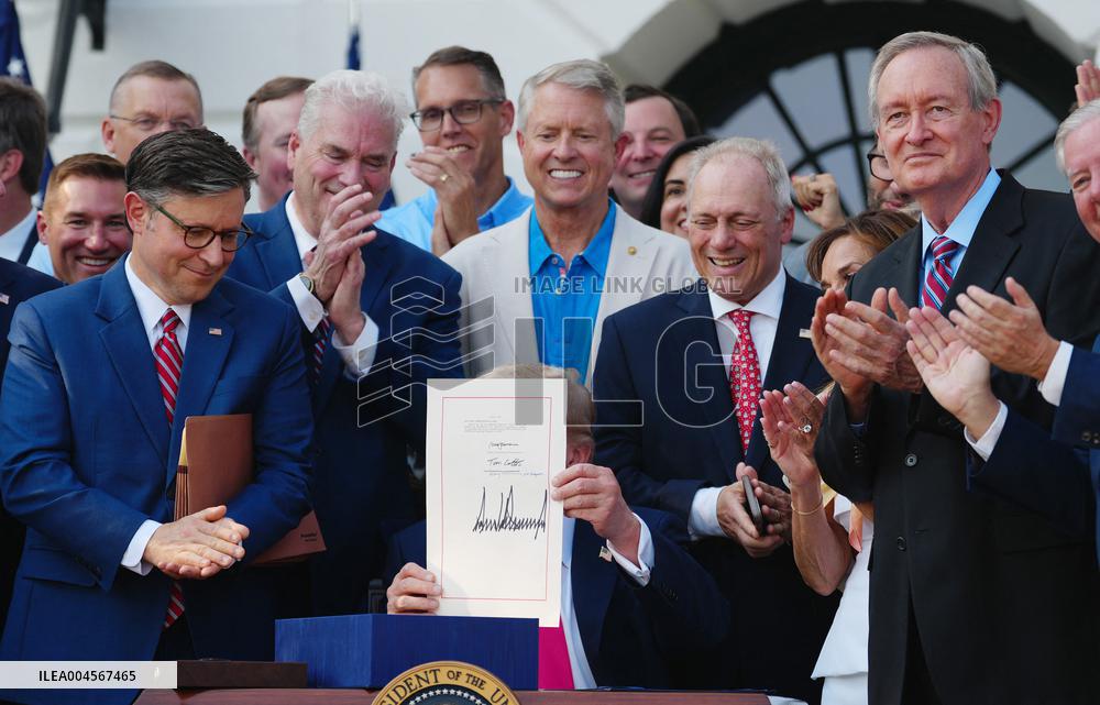 President Trump Signs Tax Bill at the White House in Washington