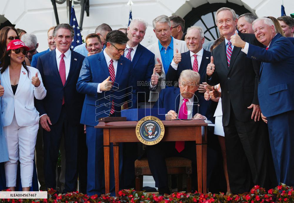 President Trump Signs Tax Bill at the White House in Washington