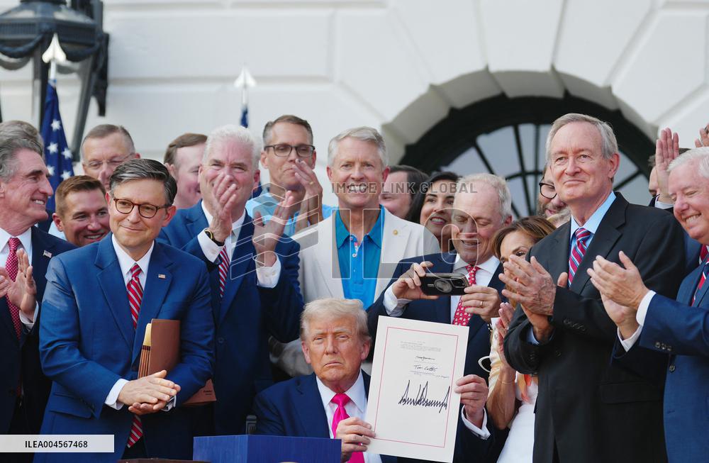 President Trump Signs Tax Bill at the White House in Washington