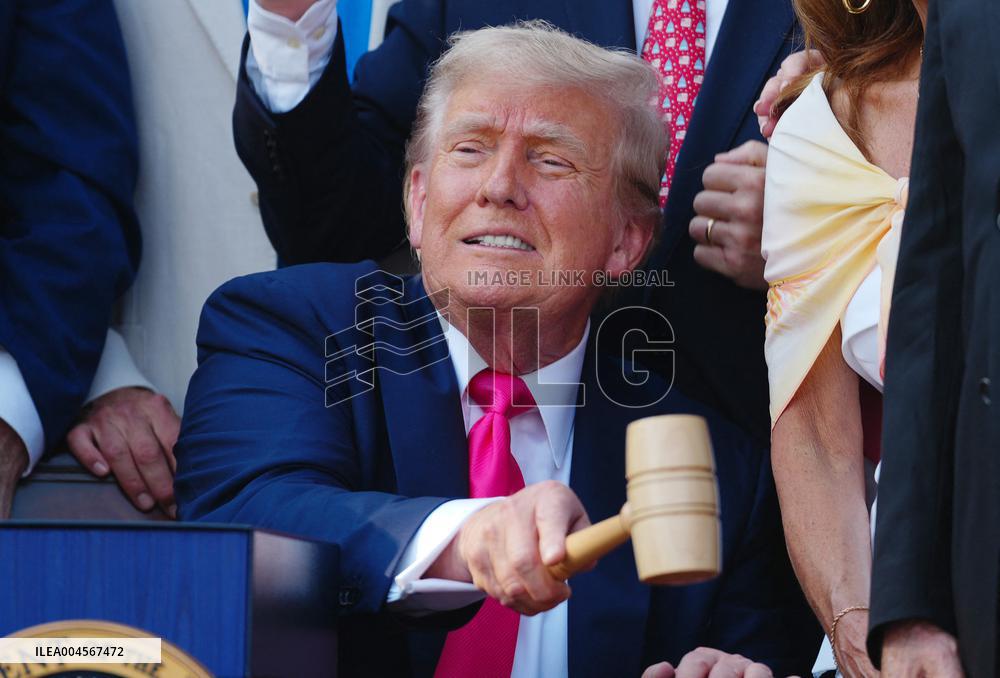 President Trump Signs Tax Bill at the White House in Washington