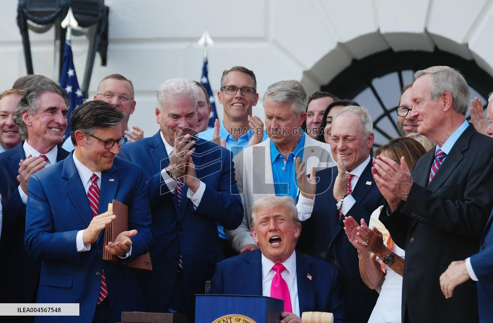 President Trump Signs Tax Bill at the White House in Washington