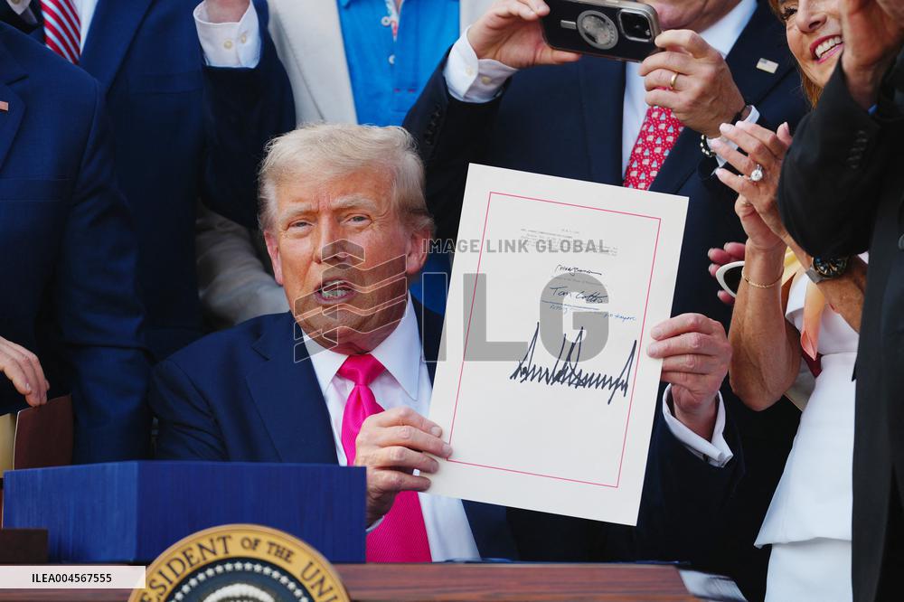 President Trump Signs Tax Bill at the White House in Washington