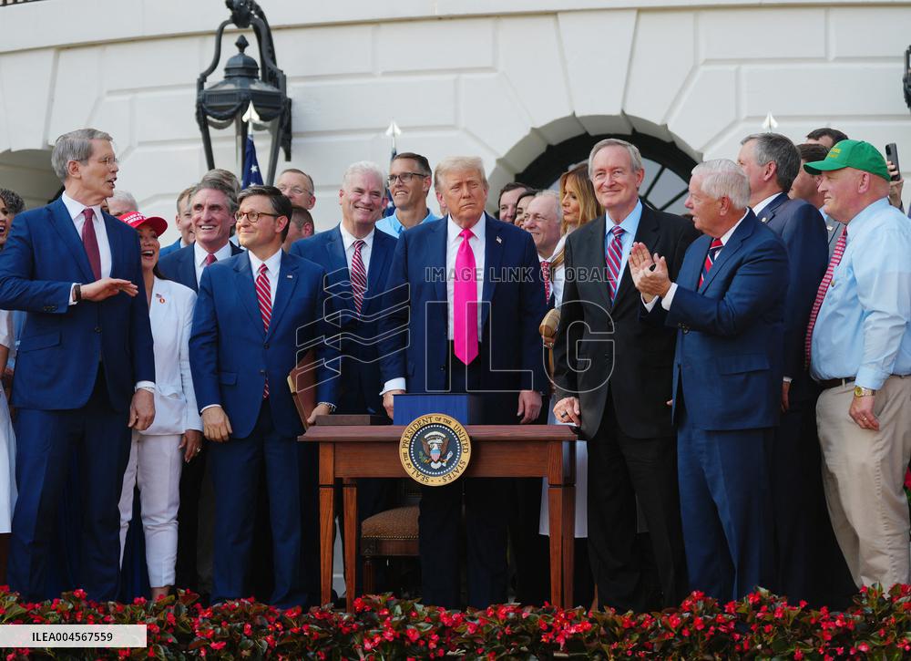 President Trump Signs Tax Bill at the White House in Washington
