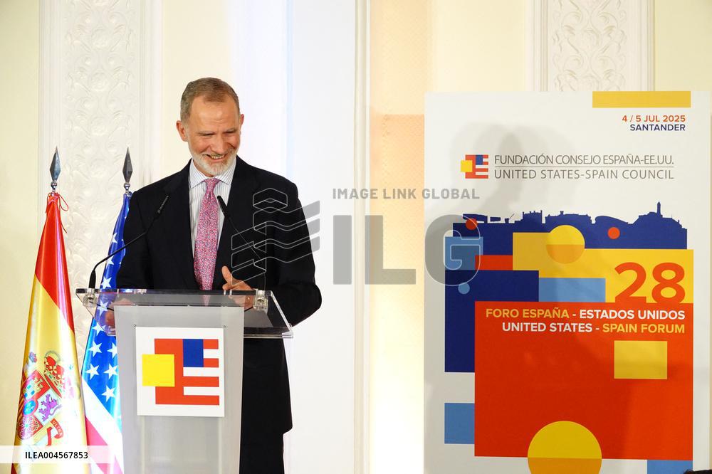 The King Presides The Opening of the Spain-US Forum - Santander