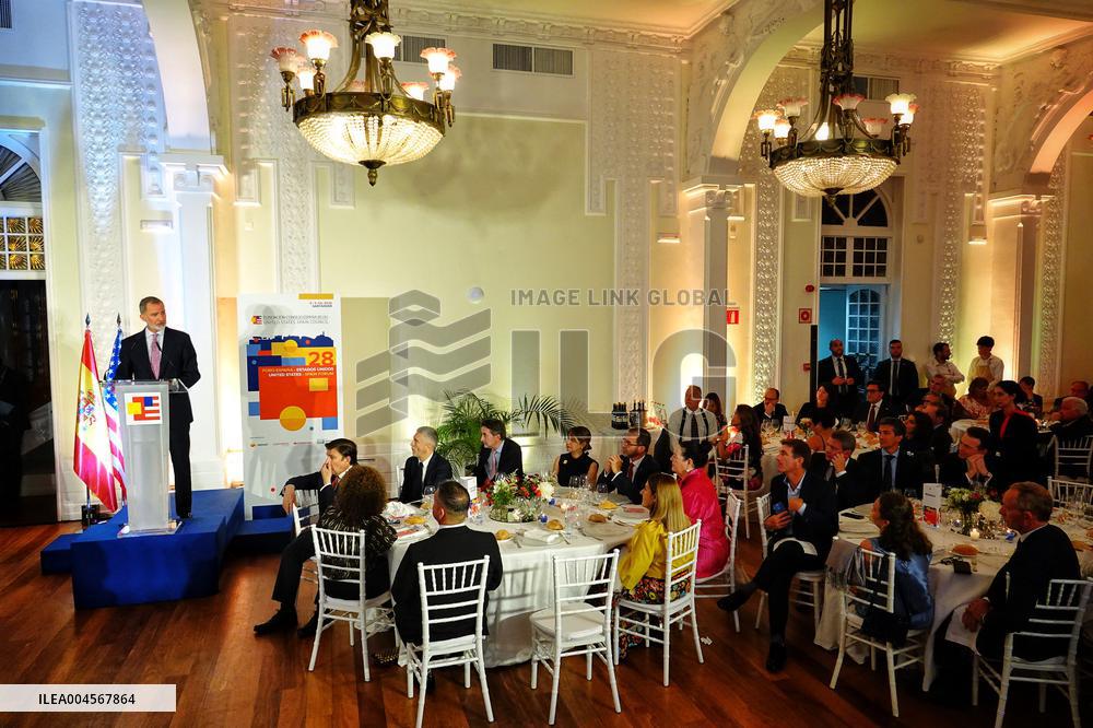 The King Presides The Opening of the Spain-US Forum - Santander