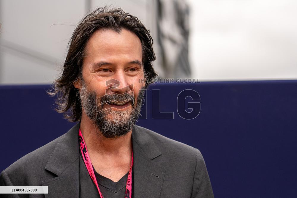 Keanu Reeves At F1 British GP - UK