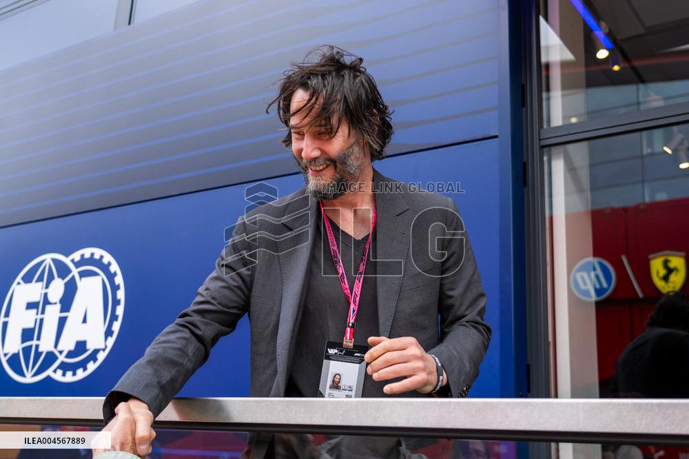 Keanu Reeves At F1 British GP - UK