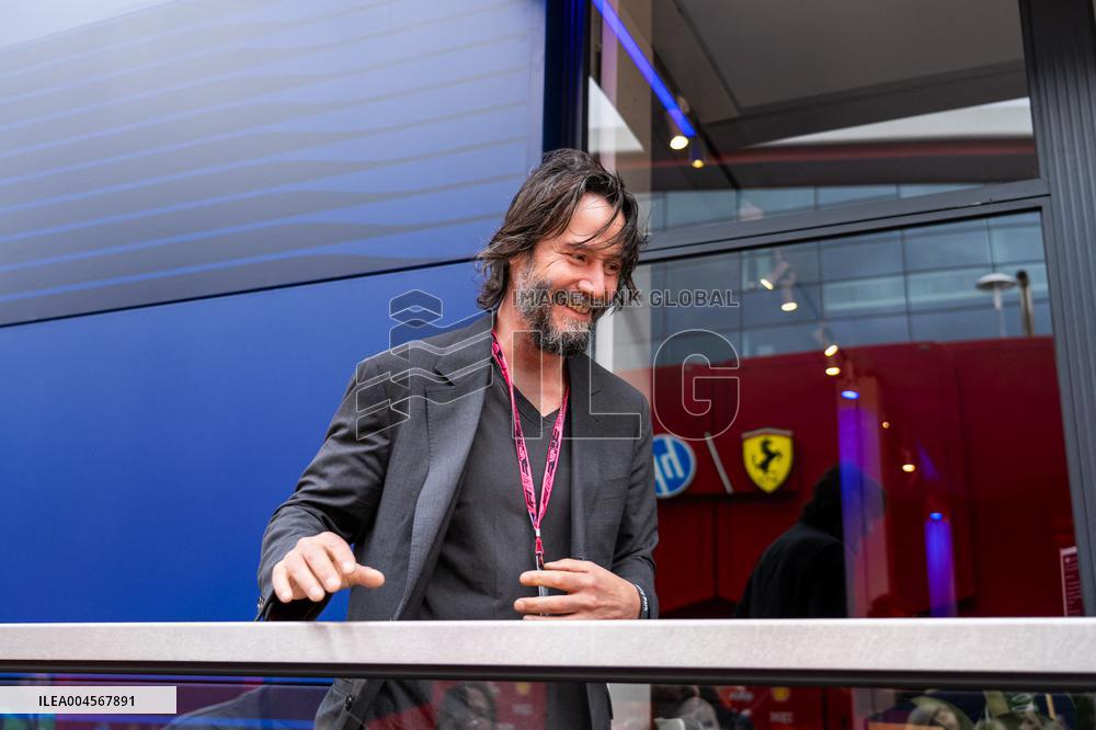 Keanu Reeves At F1 British GP - UK