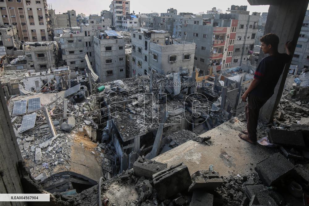 Israeli Airstrike in Gaza - Palestine