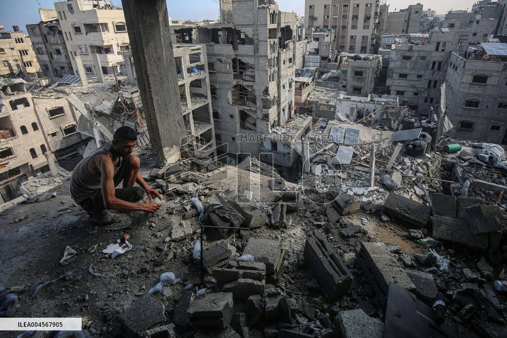 Israeli Airstrike in Gaza - Palestine
