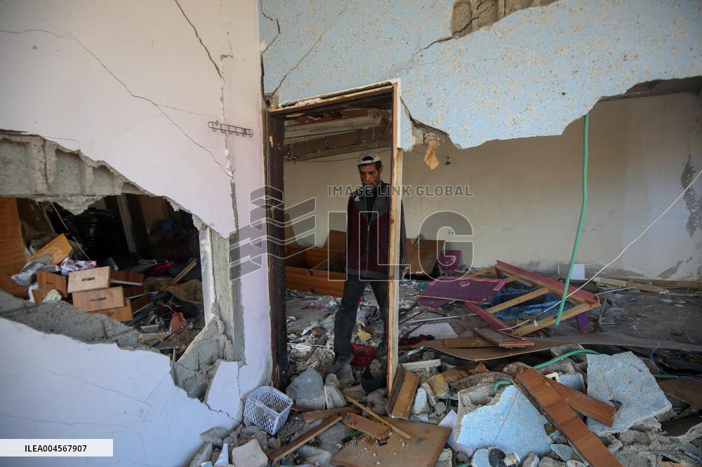 Israeli Airstrike in Gaza - Palestine