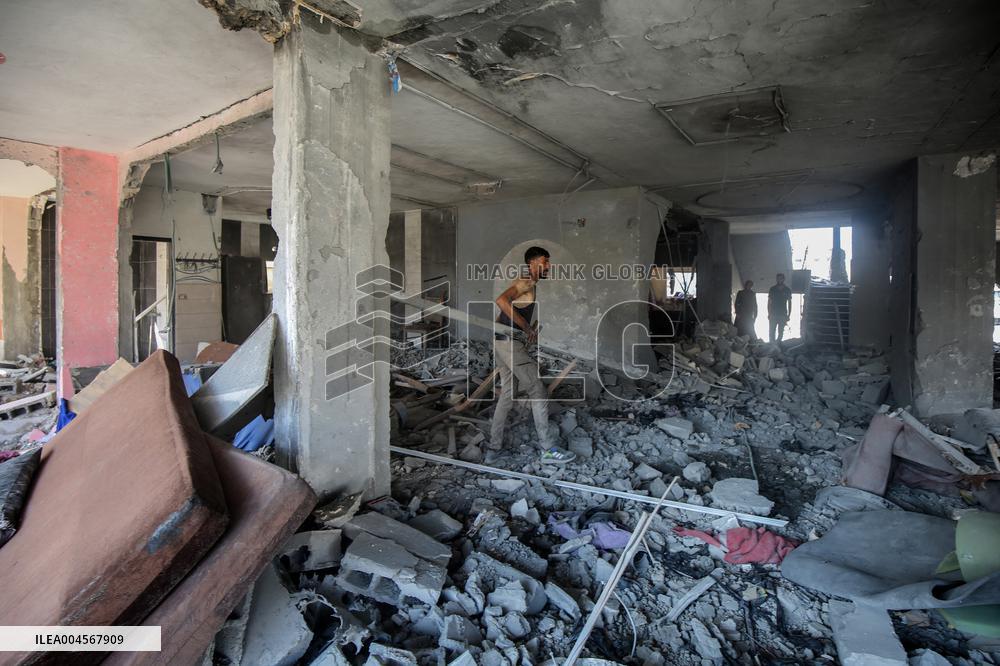 Israeli Airstrike in Gaza - Palestine