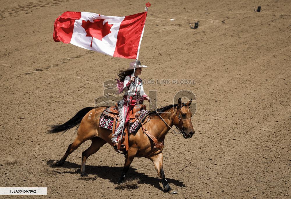 Bareback Rodeo Action At Calgary Stampede - Canada