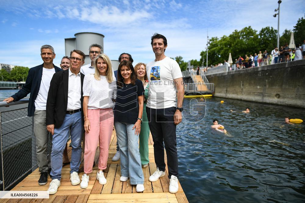Opening Day Of The Grenelle Seine Bathing Site - Paris