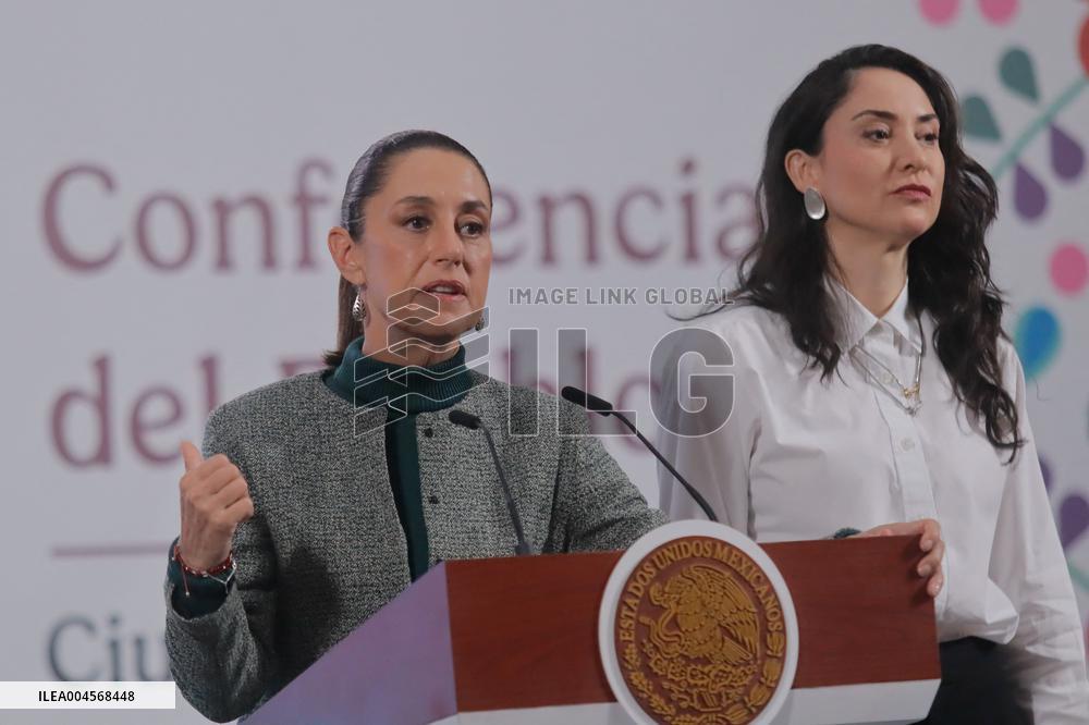 President Claudia Sheinbaum Holds Briefing - Mexico