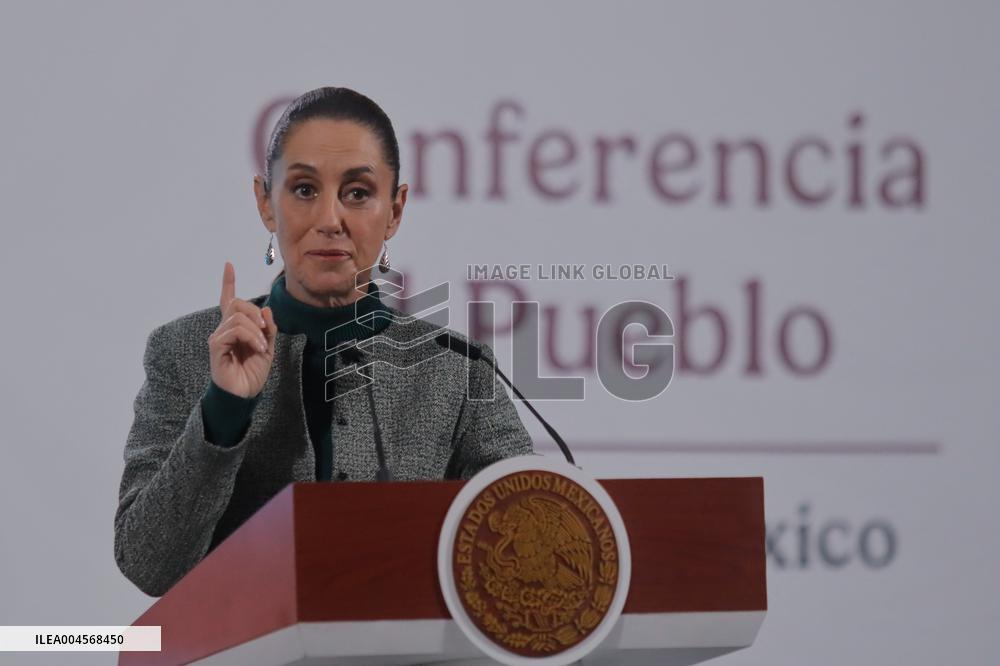 President Claudia Sheinbaum Holds Briefing - Mexico