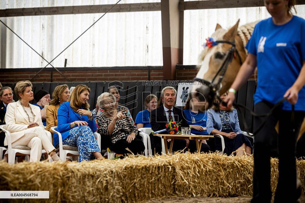 Princess Beatrix At 60th Anniversary Of Foundation For Horse Riding For Disabled People - The Hague