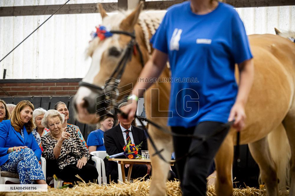 Princess Beatrix At 60th Anniversary Of Foundation For Horse Riding For Disabled People - The Hague