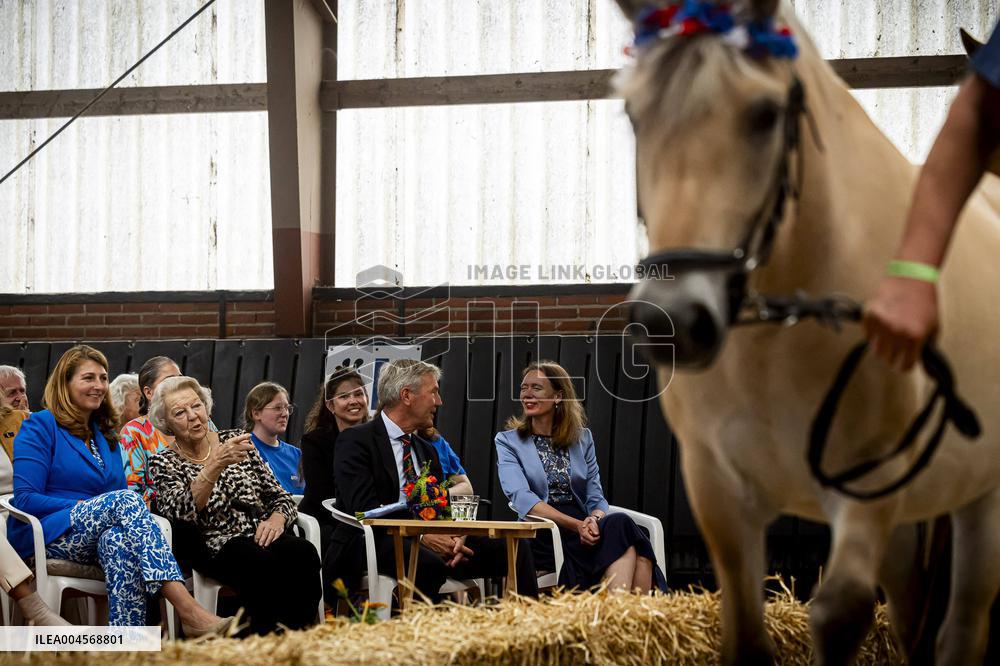 Princess Beatrix At 60th Anniversary Of Foundation For Horse Riding For Disabled People - The Hague