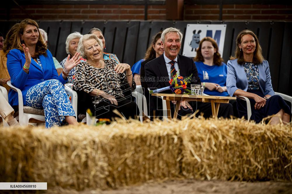 Princess Beatrix At 60th Anniversary Of Foundation For Horse Riding For Disabled People - The Hague