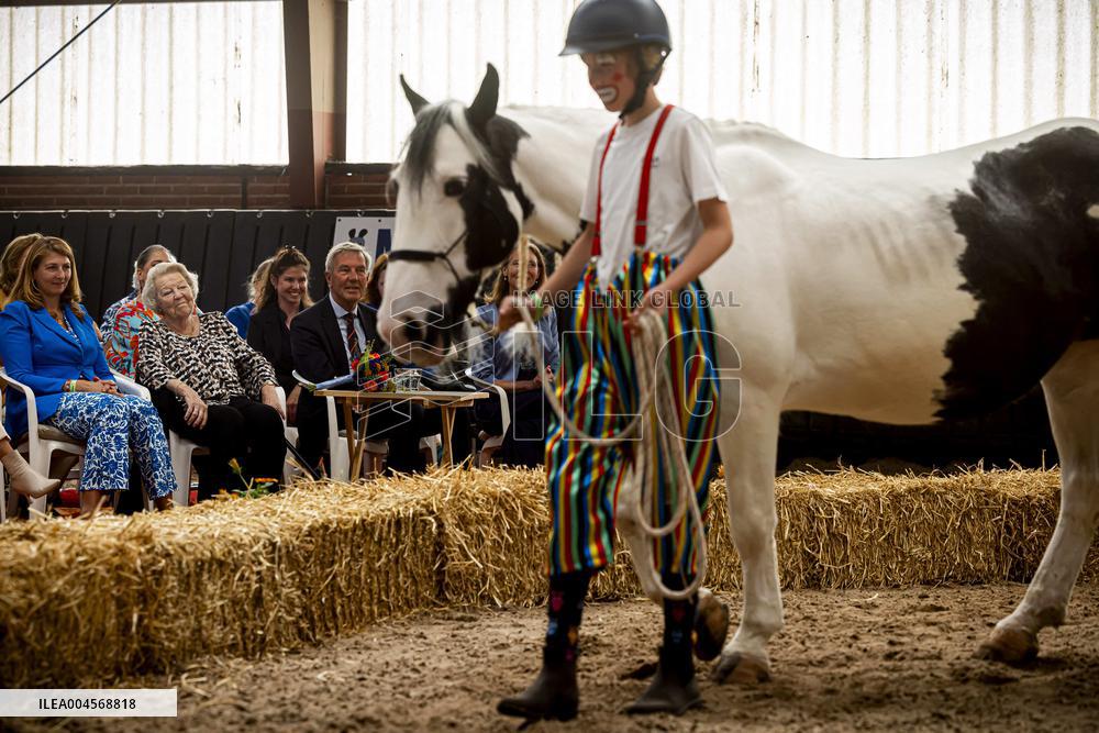 Princess Beatrix At 60th Anniversary Of Foundation For Horse Riding For Disabled People - The Hague