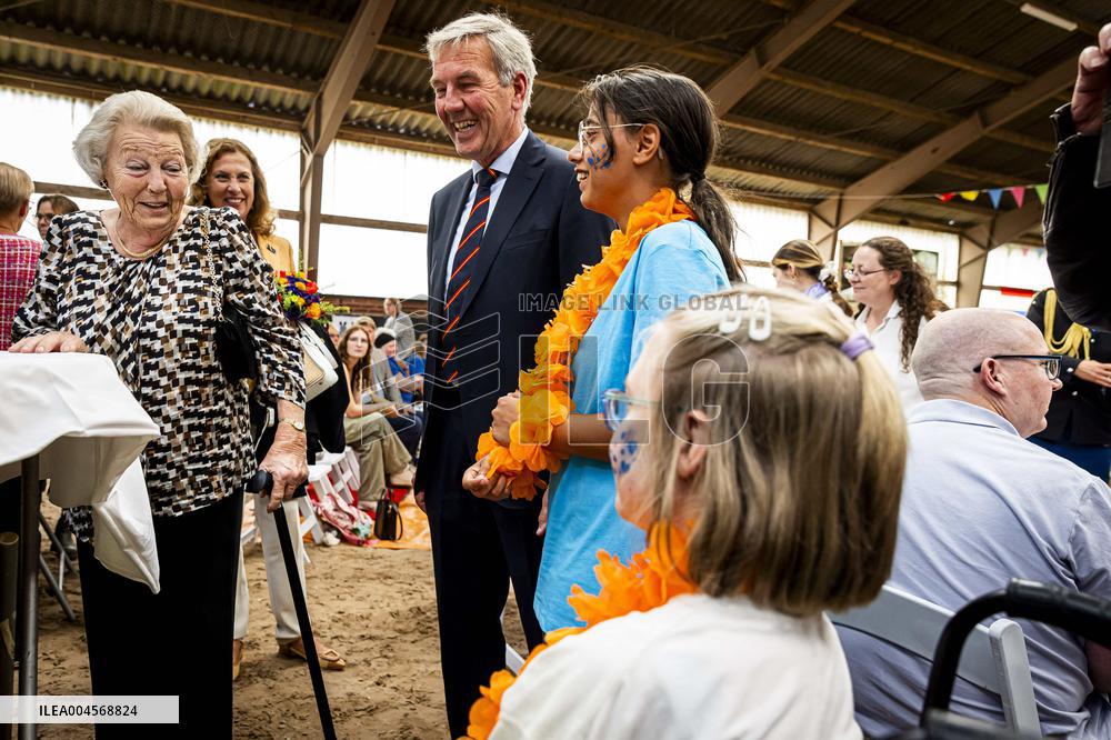 Princess Beatrix At 60th Anniversary Of Foundation For Horse Riding For Disabled People - The Hague