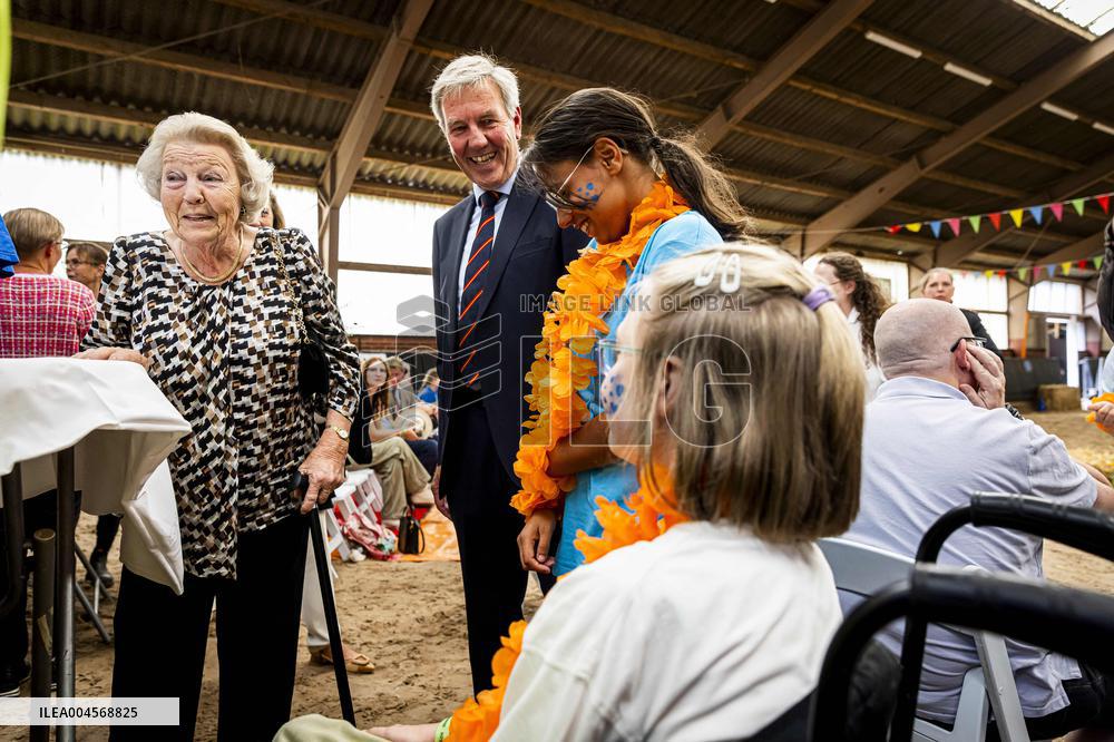 Princess Beatrix At 60th Anniversary Of Foundation For Horse Riding For Disabled People - The Hague
