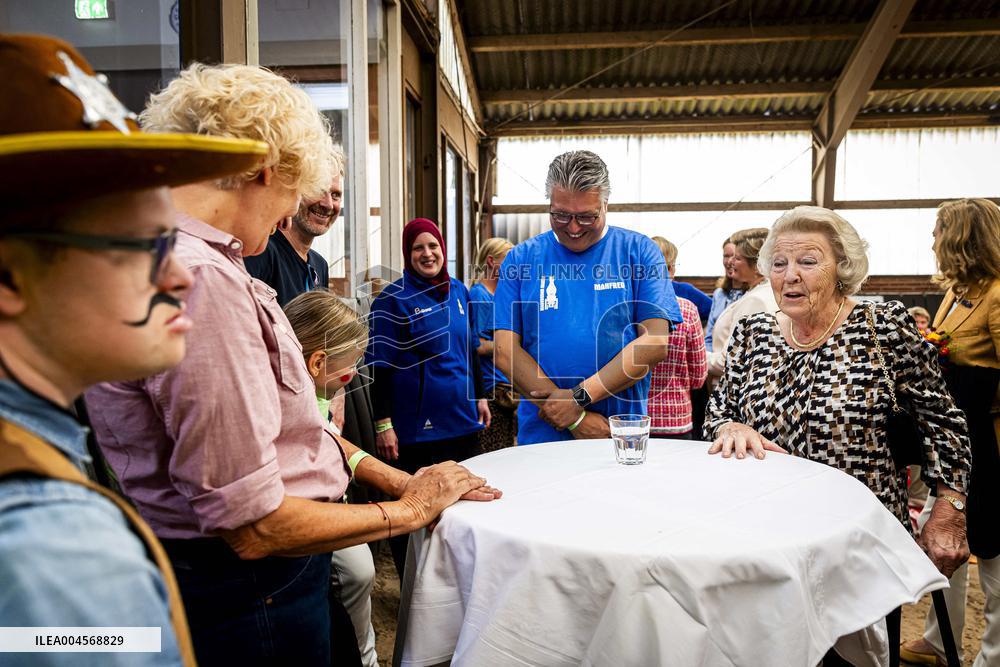 Princess Beatrix At 60th Anniversary Of Foundation For Horse Riding For Disabled People - The Hague