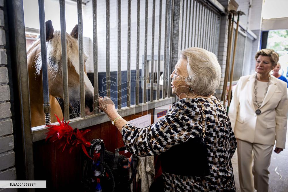 Princess Beatrix At 60th Anniversary Of Foundation For Horse Riding For Disabled People - The Hague