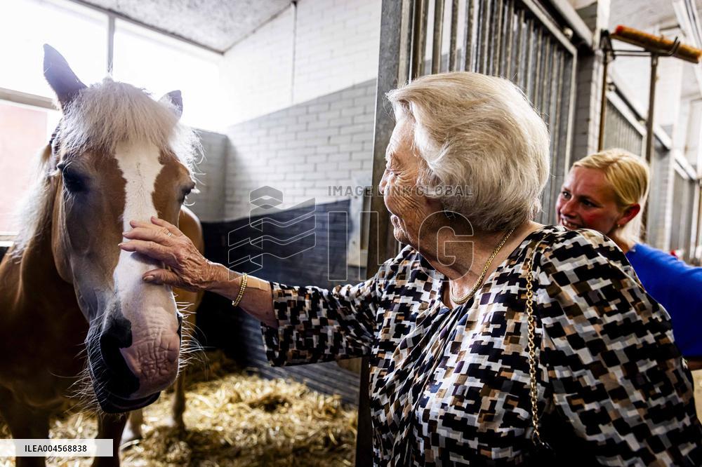 Princess Beatrix At 60th Anniversary Of Foundation For Horse Riding For Disabled People - The Hague
