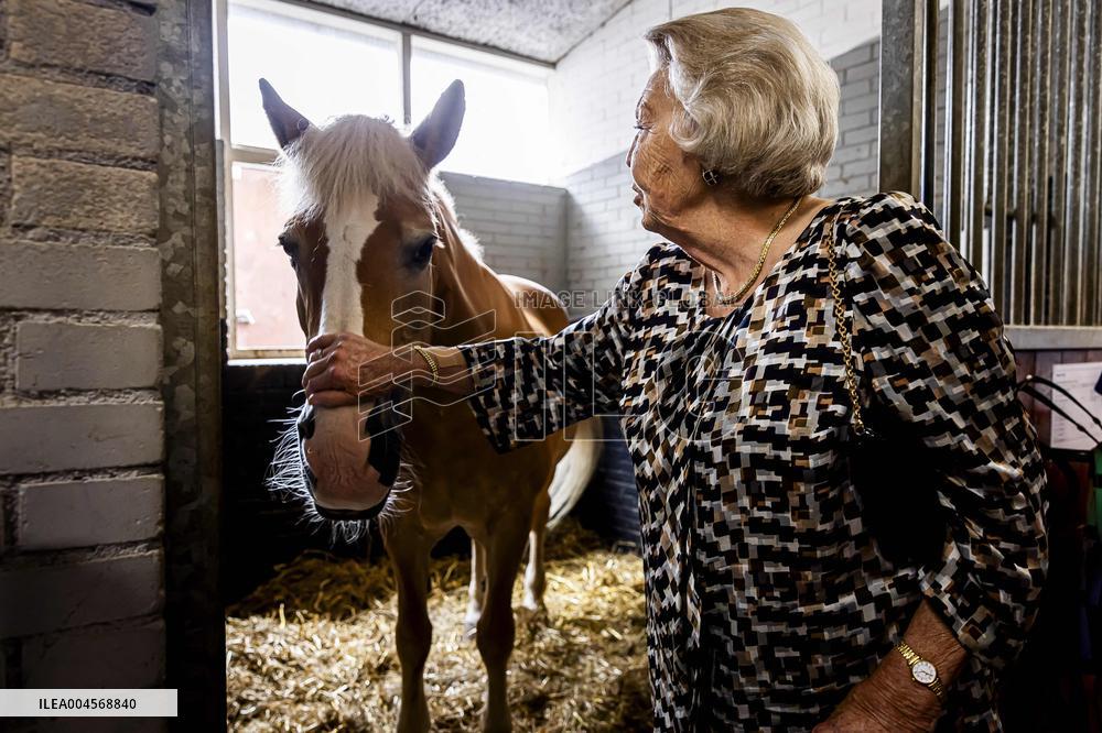 Princess Beatrix At 60th Anniversary Of Foundation For Horse Riding For Disabled People - The Hague