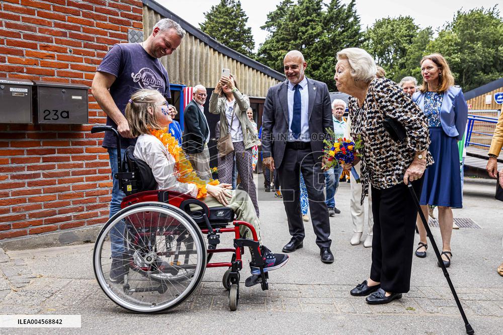 Princess Beatrix At 60th Anniversary Of Foundation For Horse Riding For Disabled People - The Hague