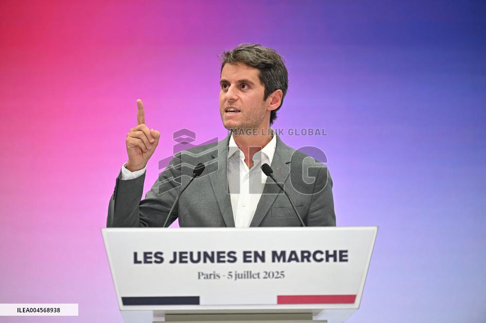 Emmanuel Macron At 10th Anniversary Of Jeunes Avec Macron - Paris