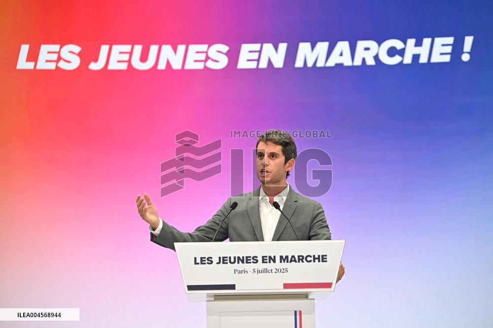 Emmanuel Macron At 10th Anniversary Of Jeunes Avec Macron - Paris