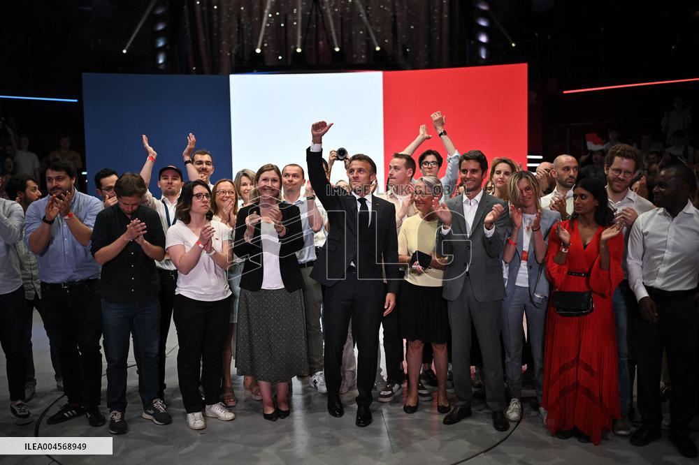 Emmanuel Macron At 10th Anniversary Of Jeunes Avec Macron - Paris